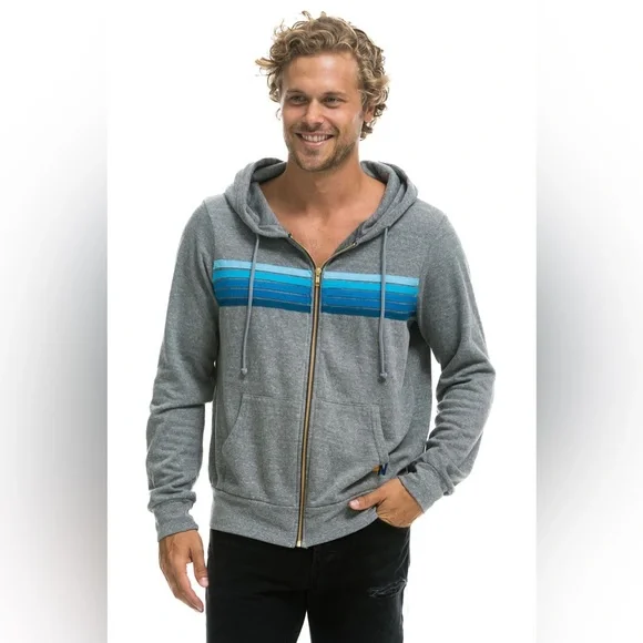 Aviator Nation 5 Stripe Hoodie - Picture 2 of 4